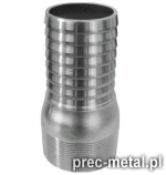 Steel Nipples - Hose Stems - Combination Nipples For Straight End Hose (BSPT, BSP Thread)